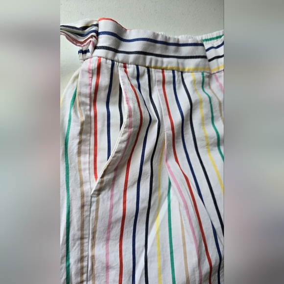 J. Crew striped tie waist shorts Multicolor stripes with bow size 2 - Picture 5 of 12